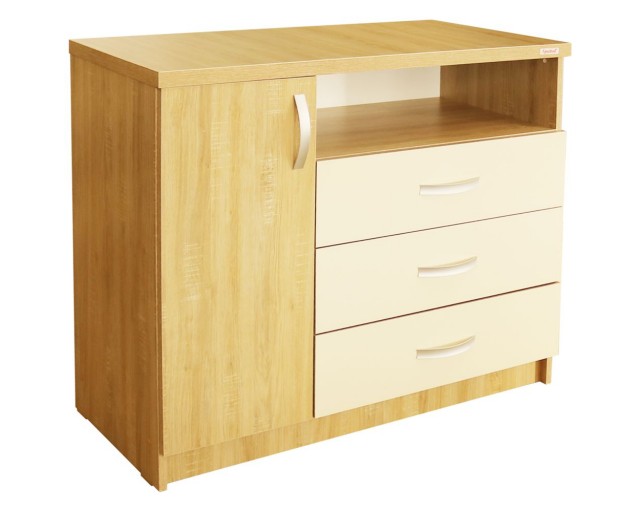 Comoda Milano sonoma cu fildes Comoda Milano sonoma cu fildes
